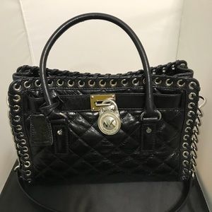 Authentic Michael Kors Hippie Grommet Leather Bag